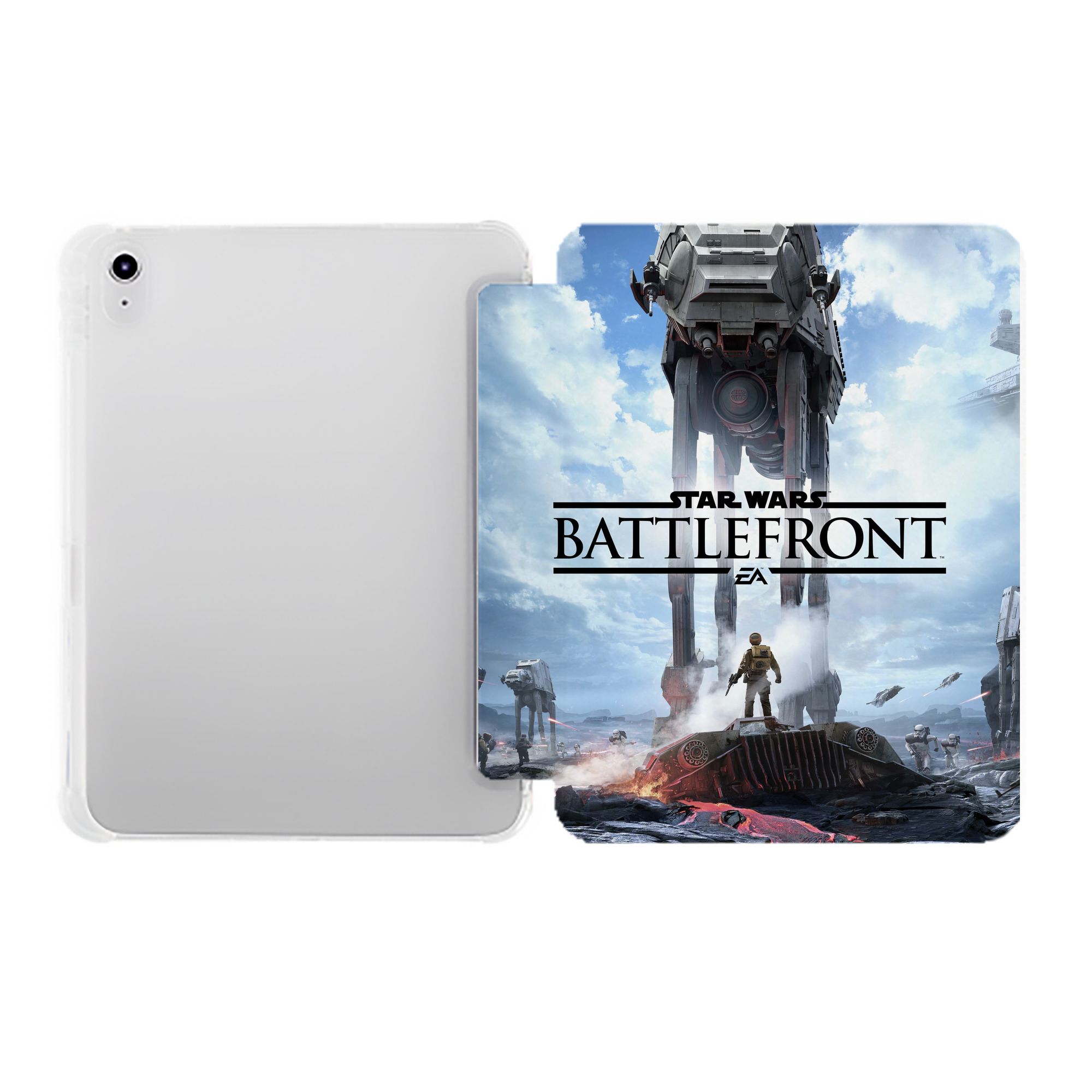 （画像用） スター・ウォーズ Star Wars IPad ケース ペン収納付き 三つ折りスタンド PUレザー×シリコン 対応機種9.5/10.5/10.9インチ